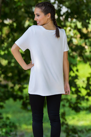 Short Sleeve Off White Piko Tee By Piko 1988