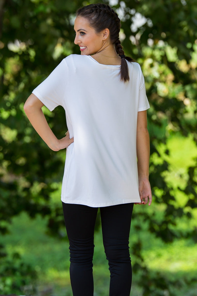 Short Sleeve Off White Piko Tee By Piko 1988