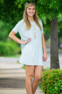 Short Sleeve Piko Tunic - Mint - Piko Clothing