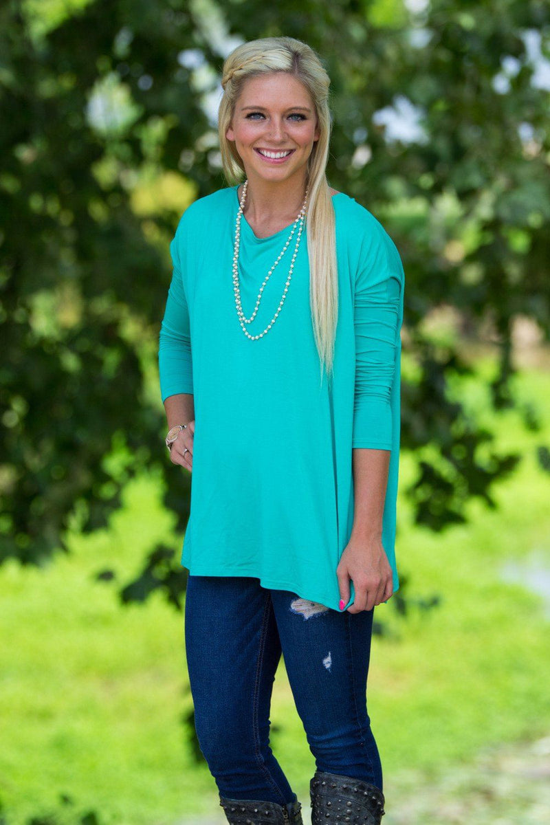Long Sleeve Piko Top - Light Green - Piko Clothing