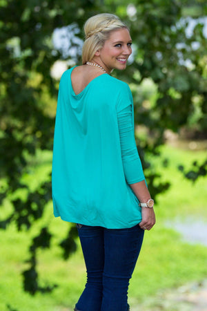 Long Sleeve Piko Top - Light Green - Piko Clothing