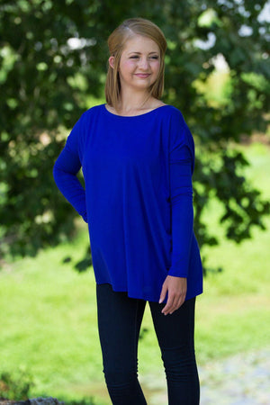 Long Sleeve Piko Top - Violet - Piko Clothing