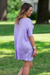 Half Sleeve Piko Tunic - Lilac - Piko Clothing