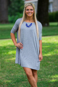 Half Sleeve Piko Tunic - Heather Grey - Piko Clothing
