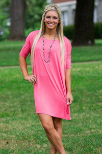 Half Sleeve Piko Tunic - Coral - Piko Clothing